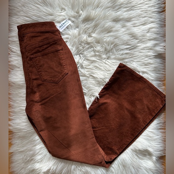 Higher high-waisted corduroy flare pants - Picture 2 of 8